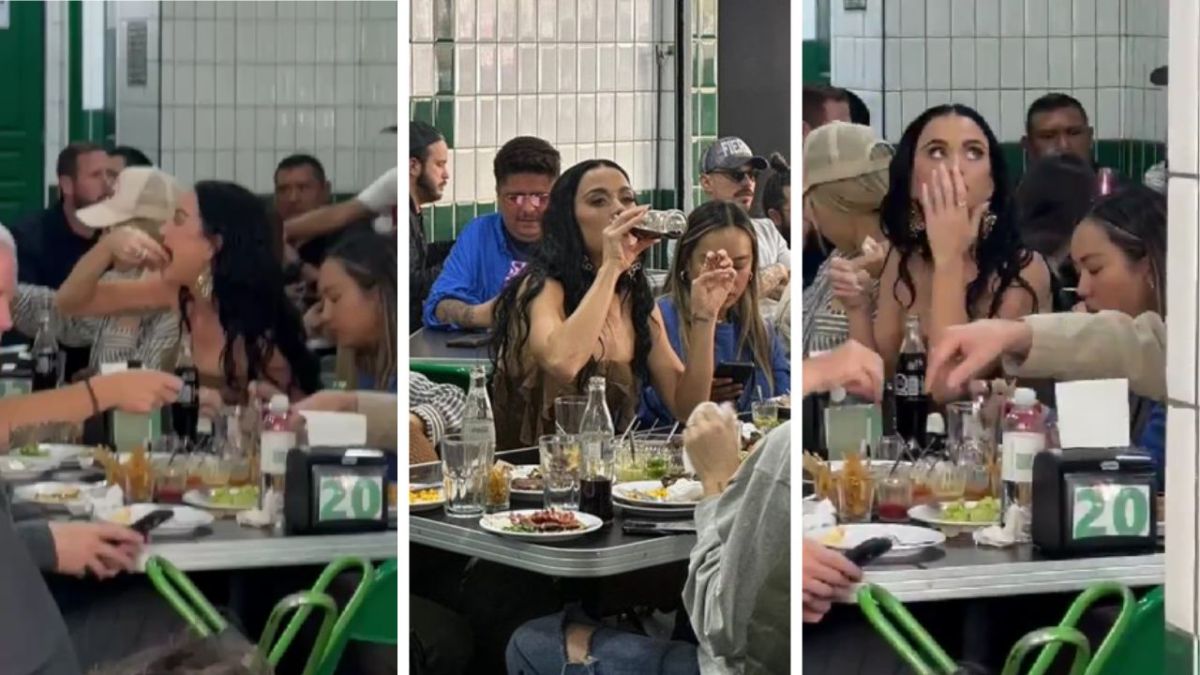 Captan a Katy Perry comiendo tacos en la colonia Roma.