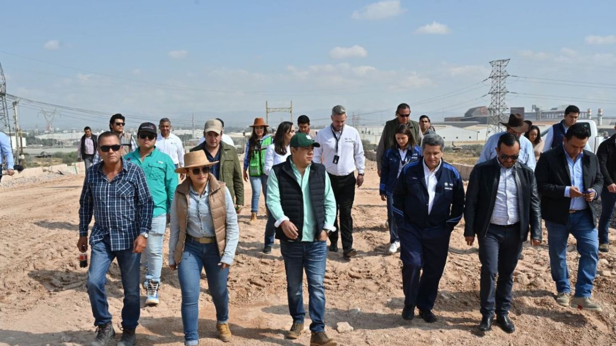 Gallardo constató la evolución de la ruta alterna y el puente que conectará con el eje 122 de la zona industrial