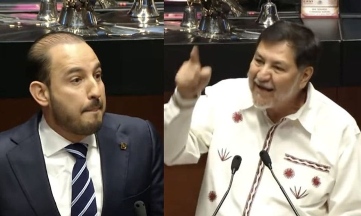 Marko Cortés y Fernandez Noroña discuten en el Senado por fallo de la SCJN sobre reforma judicial.