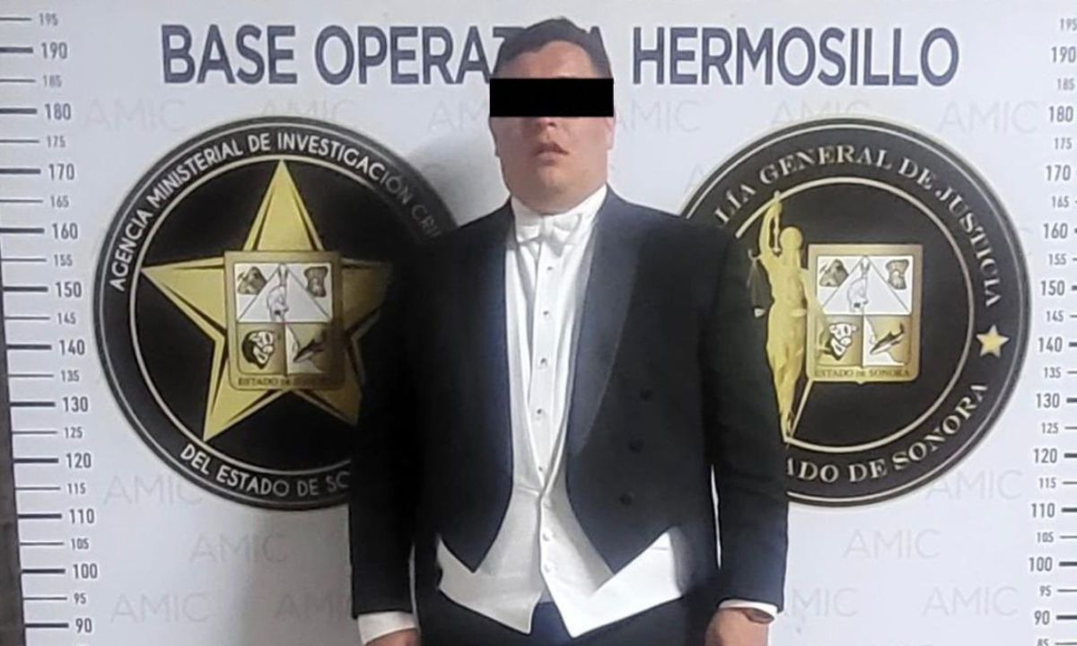 Vestido de novio, detienen en plena boda a Manuel “N” por presuntamente defraudar a 28 adultos mayores en Sonora