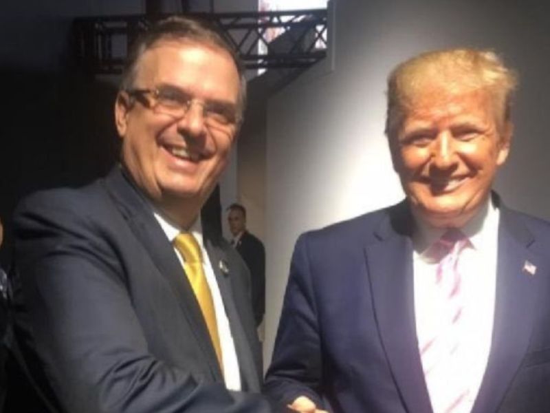 Ebrard felicita a Donald Trump