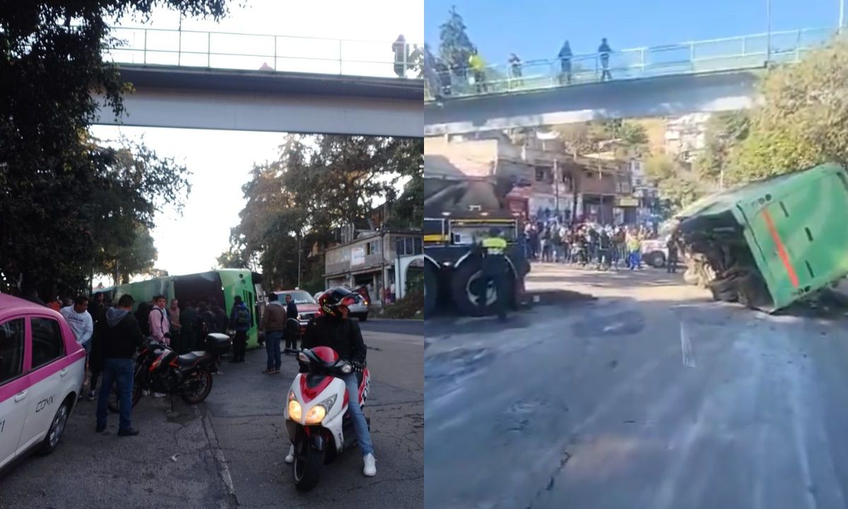 Al menos 30 lesionados tras volcadura de en la carretera federal México- Cuernavaca