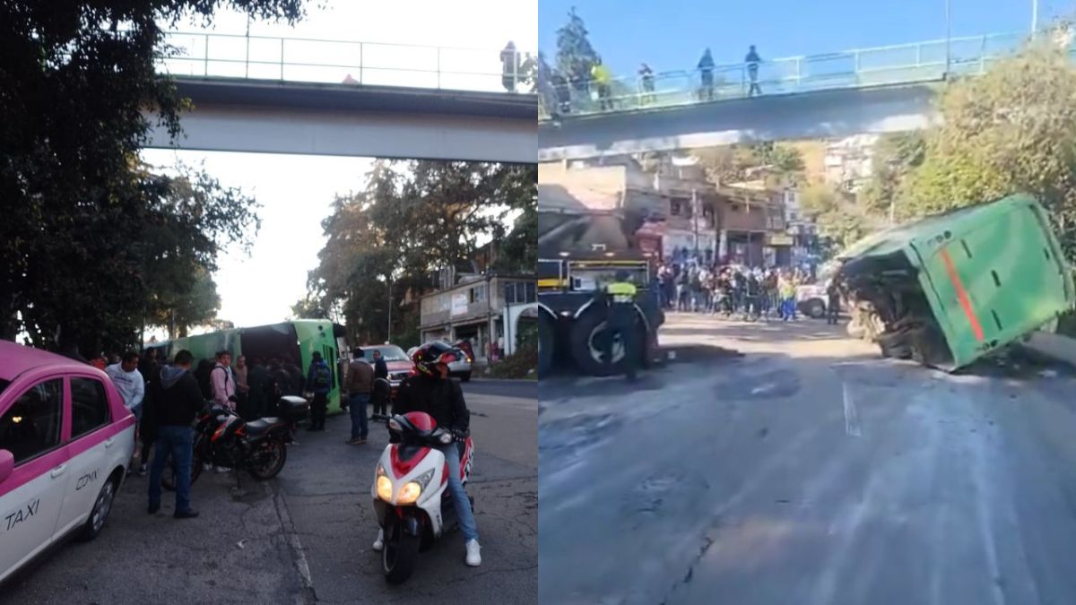 Al menos 30 lesionados tras volcadura de en la carretera federal México- Cuernavaca