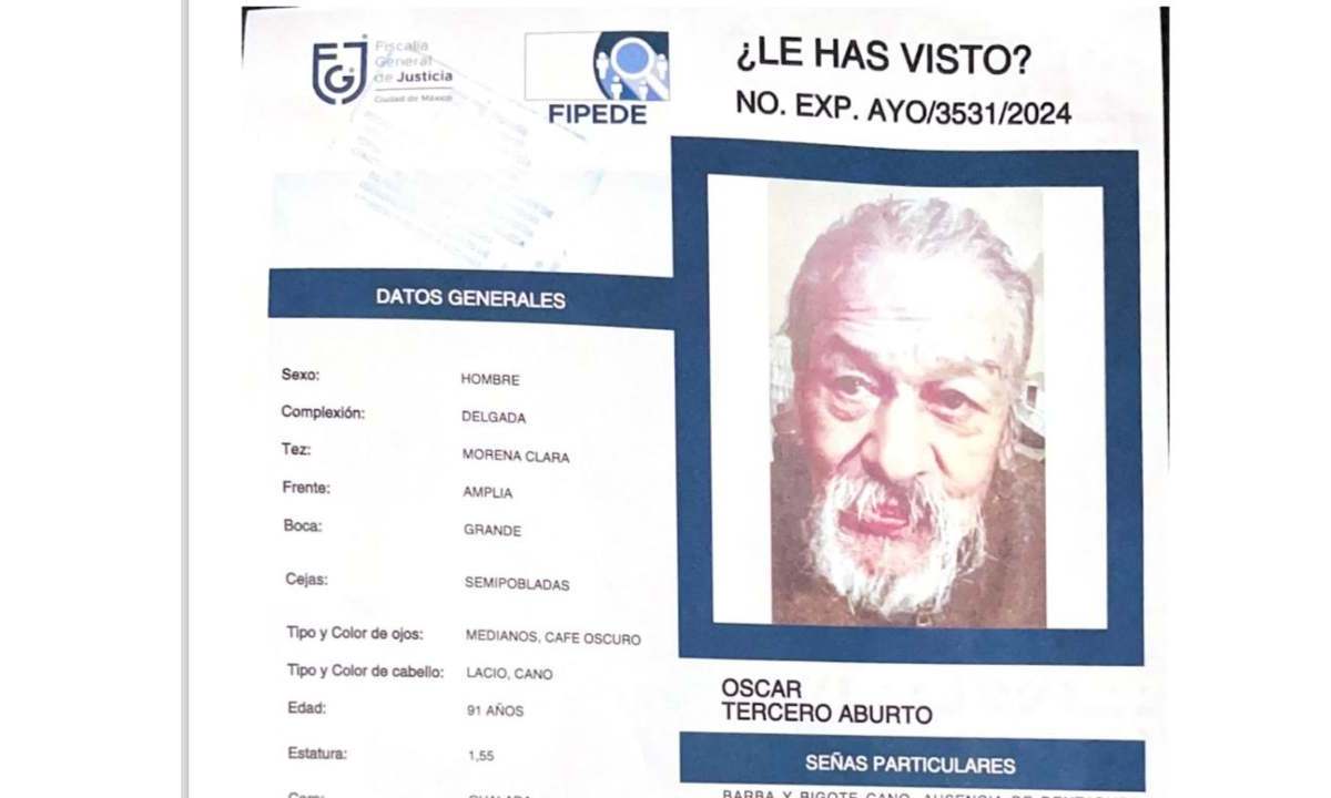 Su familia vive el calvario ya que la Fiscalía General de Justicia no lanzó la alerta plateada para su localización.