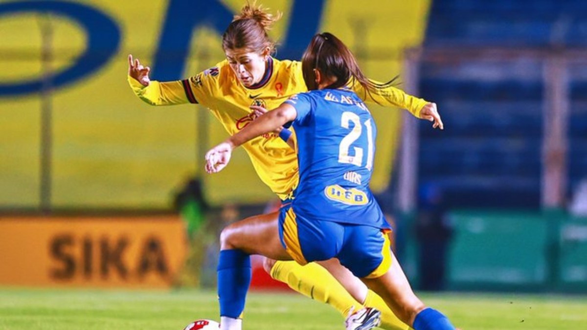 Las Águilas y Felinas empataron en el primer juego de las semifinales de la Liga MX Femenil.