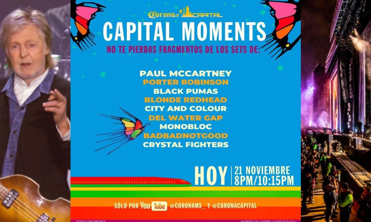 Hoy por la noche algunas presentaciones como la de Sir Paul McCartney estarán disponibles en el canal del festival.