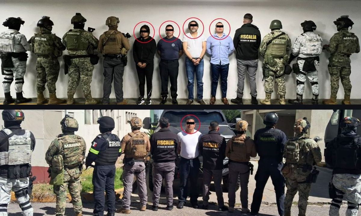 7 servidores públicos del Edomex fueron detenidos durante el "Operativo Enjambre"