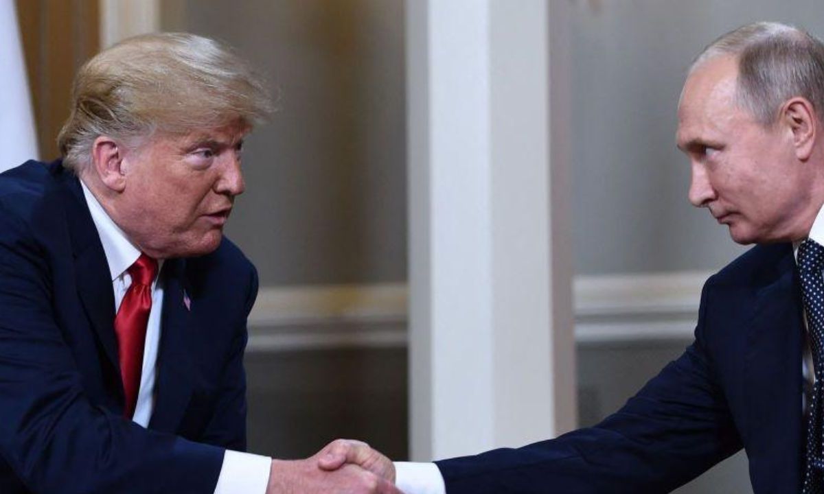 Donald Trump y Vladímir Putin en 2018.