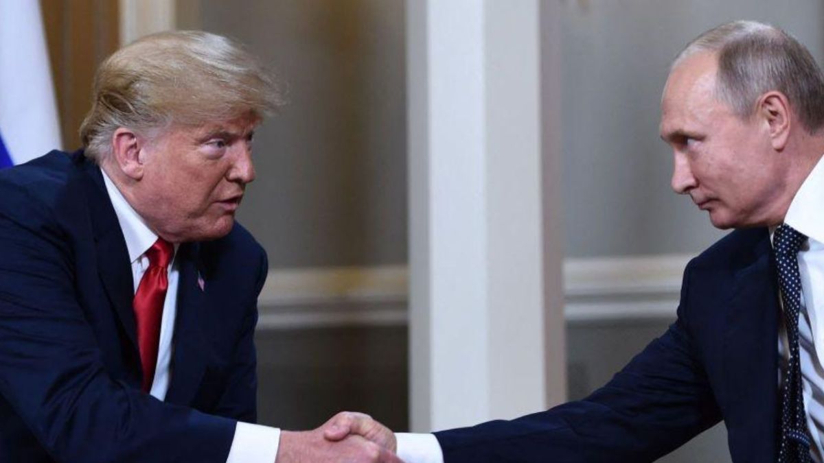 Donald Trump y Vladímir Putin en 2018.