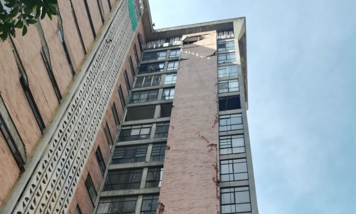 Edificio abandonado en la Ciudad de México.