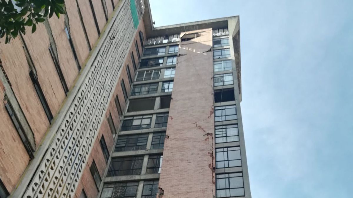 Edificio abandonado en la Ciudad de México.