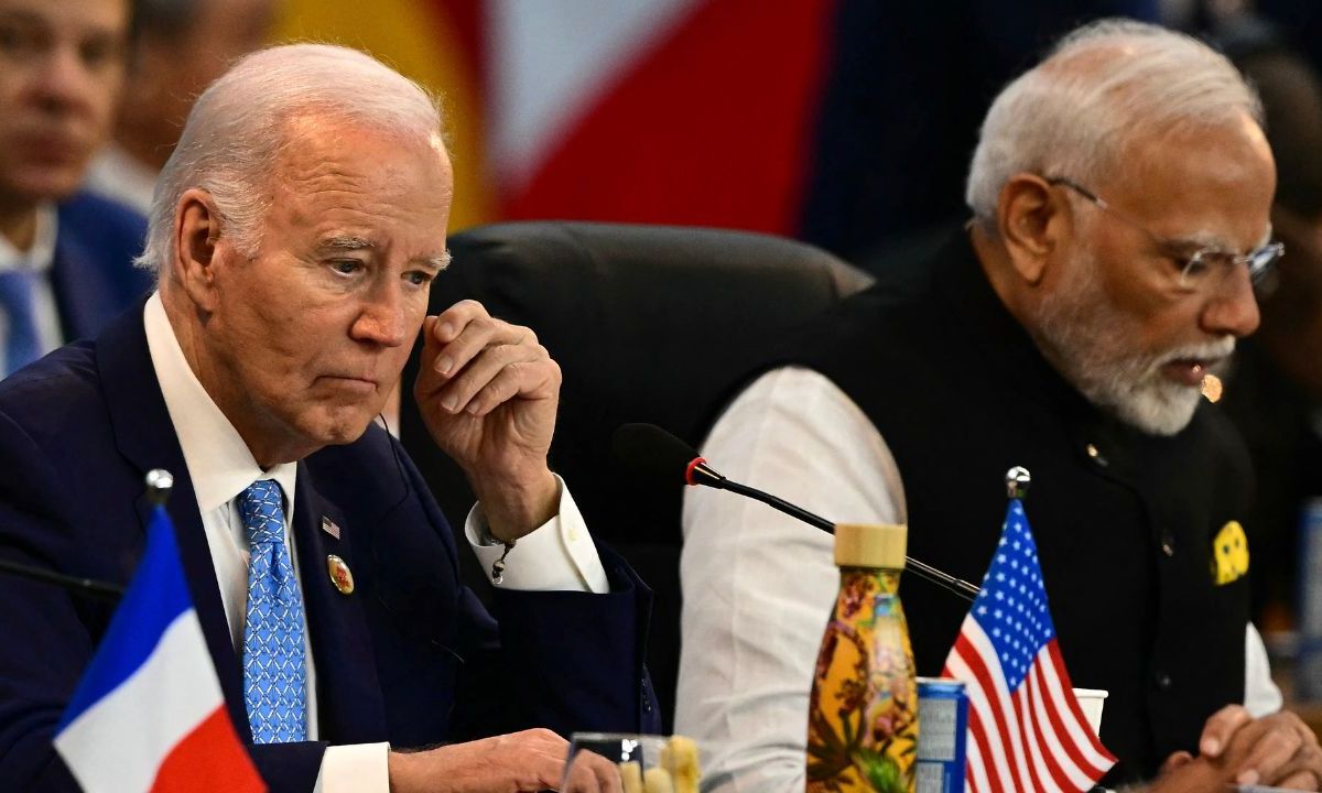 Joe Biden en la cumbre del G20 en Río de Janeiro, Brasil.