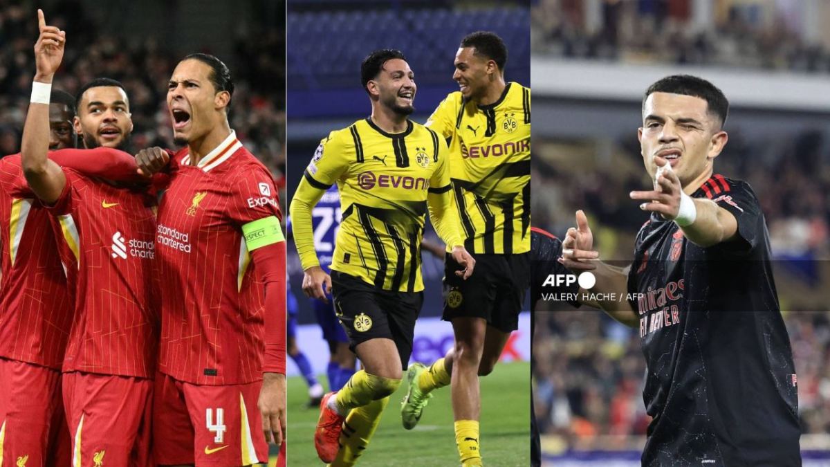 Liverpool, Dortmund y Benfica lograron victorias este miércoles en la quinta jornada de la Champions.