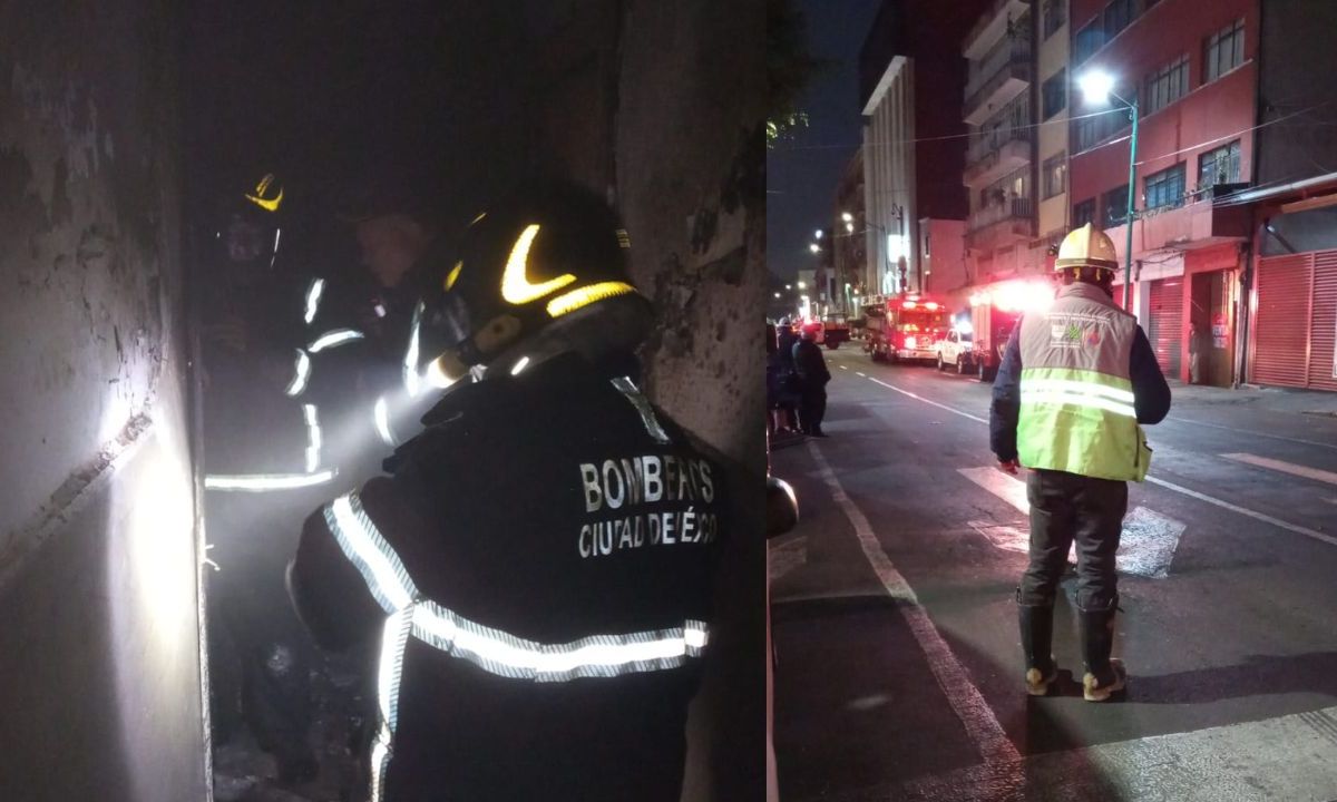 Evacuan a 100 personas tras incendio que se registró en un departamento en Luis Moya y Ernesto Pugibet, col. Centro