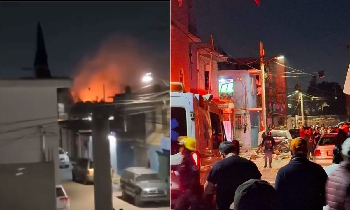 La noche de este viernes 8 de noviembre se registró una explosión por posible acumulación de gas en un domicilio ubicado en Tultepec, Edomex.