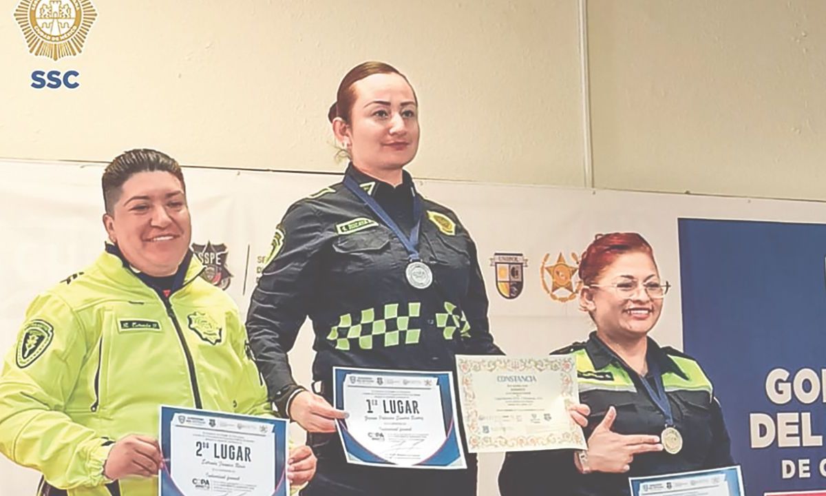 Triunfo. Las policías de la subsecretaría de Tránsito se llevaron las medallas de oro, plata y bronce.