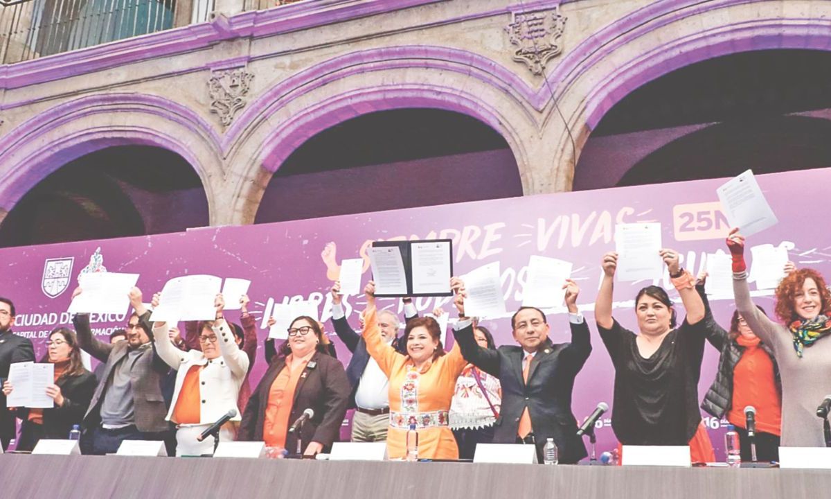 Promesa. La mandataria capitalina, Clara Brugada, aseguró que combatirá con energía e inteligencia los ataques y abusos que ocurran en la capital