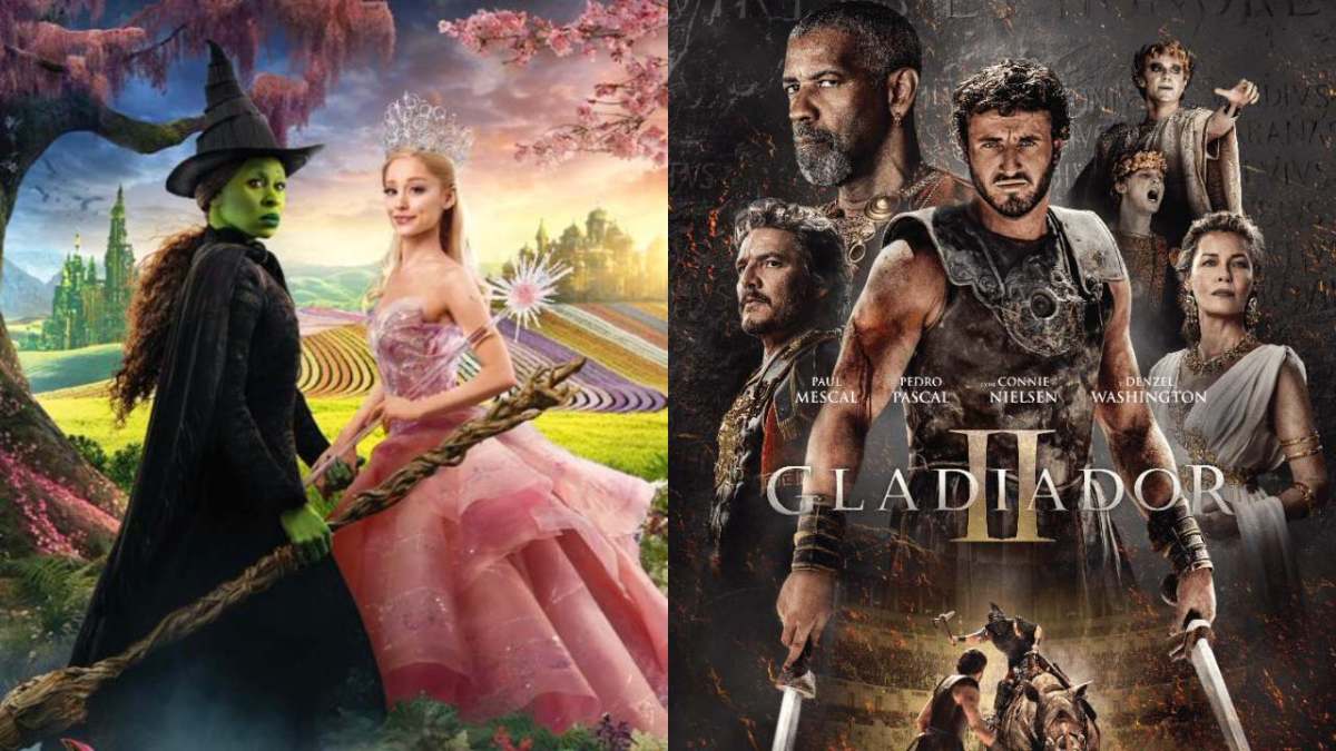 Similar al fenómeno Barbenheimer este fin de semana llegan a los cines dos cintas esperadas: Wicked y Gladiador II.