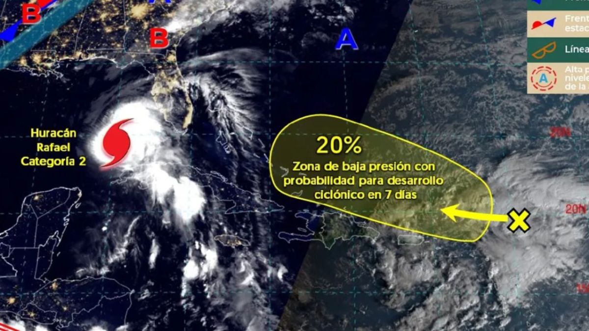 El huracán Rafael mantiene su categoría 2 y se prevé que siga avanzando en el transcurso de estos días.