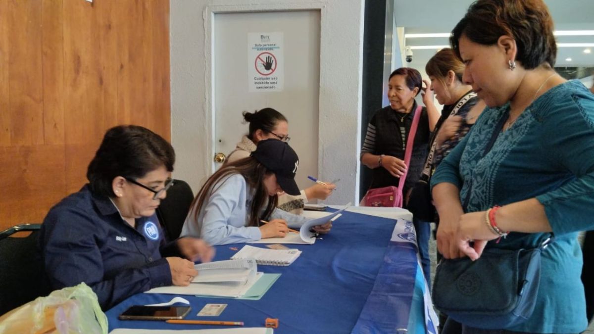 Arranca la elección interna del Partido Acción Nacional en el World Trade Center (WTC) de la Ciudad de México.