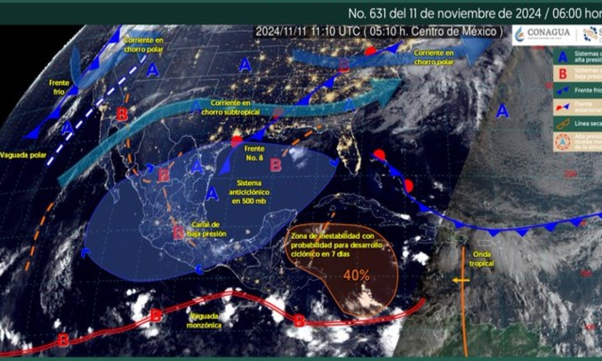 clima 11 de noviembre 2024