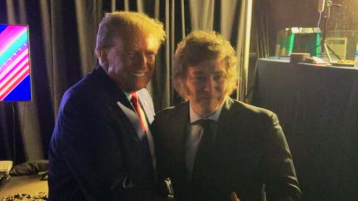 Javier Milei y Donald Trump.