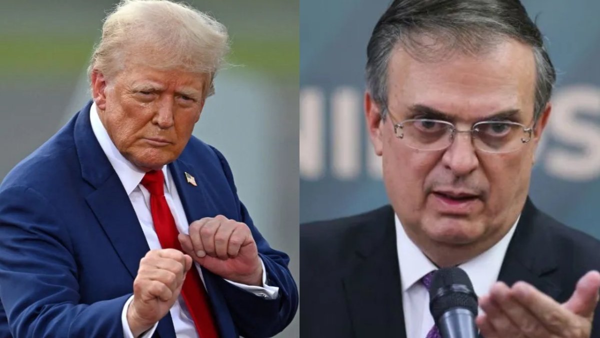 Donald Trump y Marcelo Ebrard