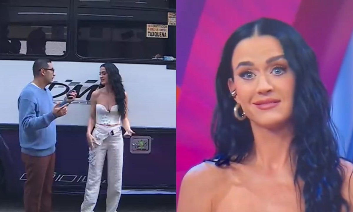 La cantante Katy Perry visitó las instalaciones de TV Azteca