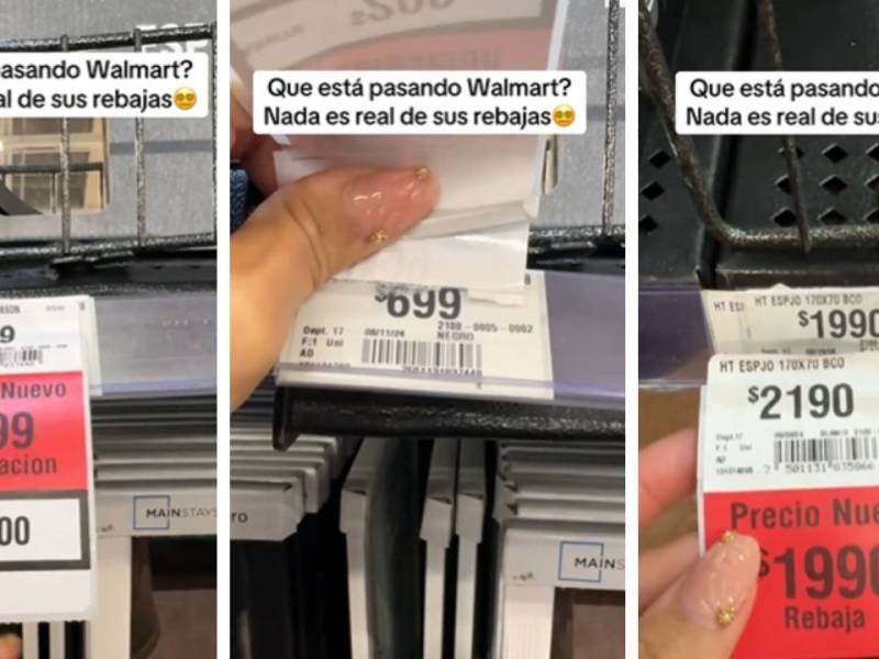 “Nos están timando”: Exhiben a Walmart por supuestas falsas rebajas