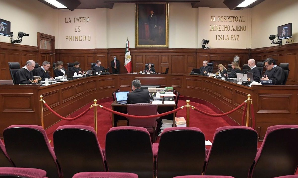 Sesión de la Suprema Corte de Justicia de la Nación