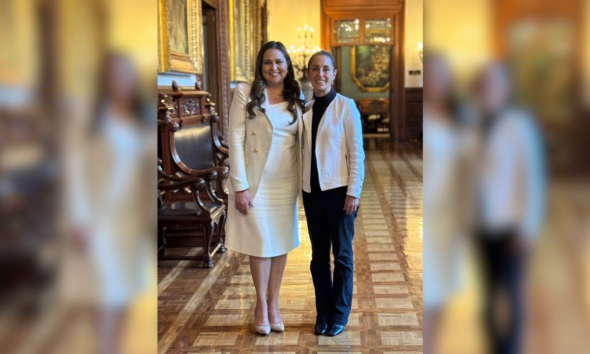 La senadora expriista, Cynthia López, publicó una foto con la presidenta de México, Claudia Sheinbaum en Palacio Nacional.