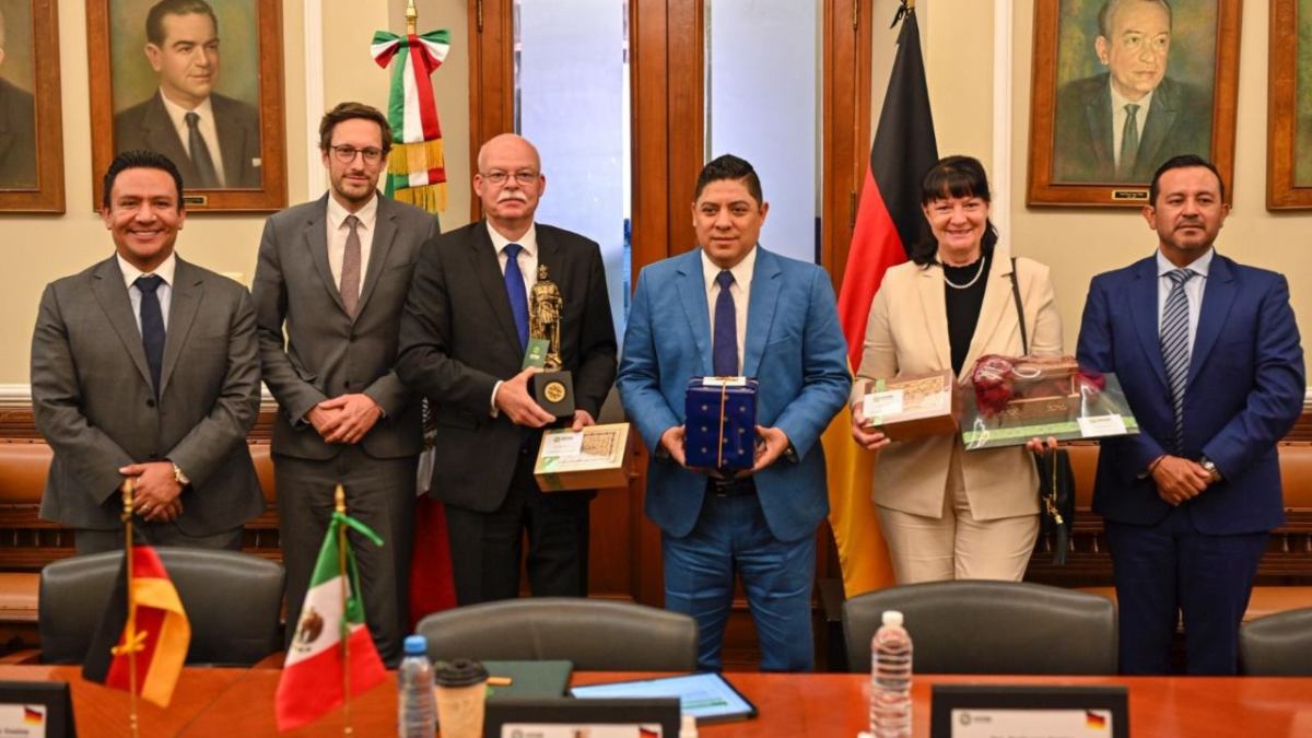 El Gobernador de San Luis Potosí recibió al embajadorde la República Federal de Alemania en México, Clemens Von Goetze