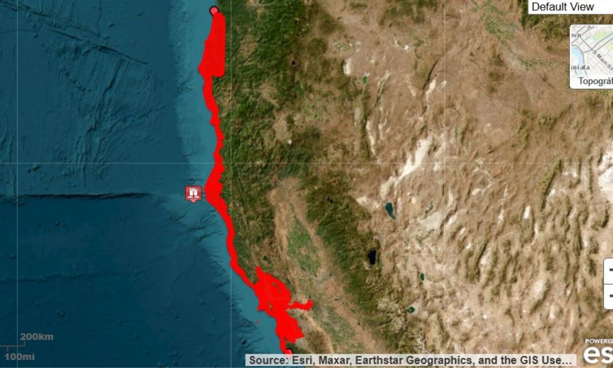 Alerta de Tsunami en California