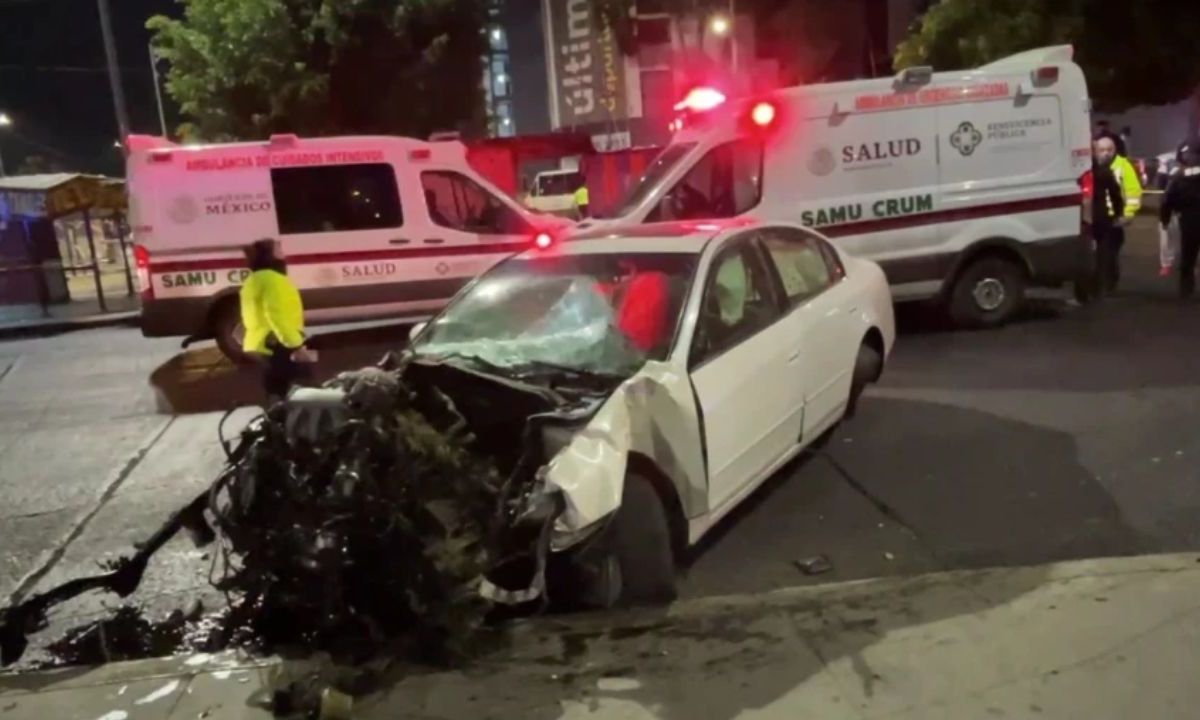 El conductor del vehículo ya fue puesto a disposición de las autoridades.