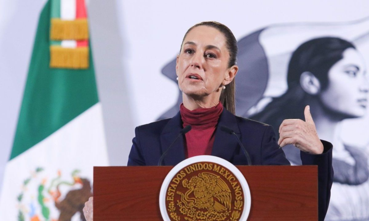 La presidenta de México, Claudia Sheinbaum en conferencia de prensa.