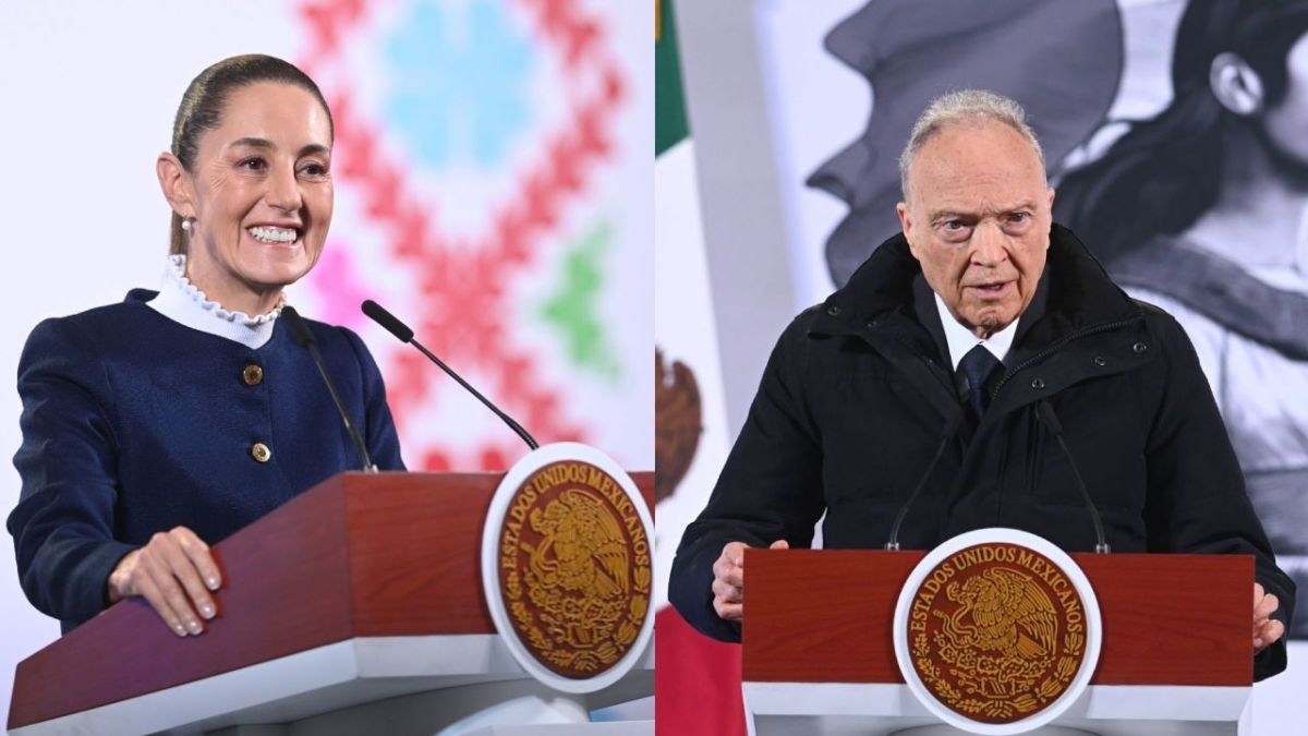 Claudia Sheinbaum, presidenta de México y Alejandro Gertz Manero Fiscal de la República,