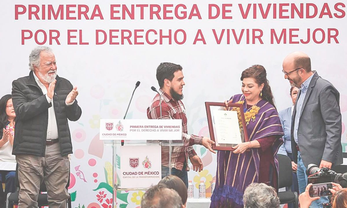 Promesa. La jefa de Gobierno aseguró que impulsará el programa de vivienda popular más grande en la historia.