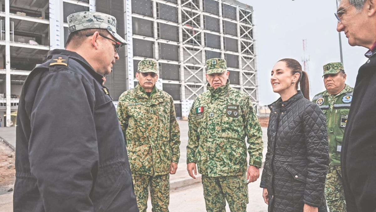 Obra. La presidenta Claudia Sheinbaum supervisó este domingo las instalaciones de la Agencia Nacional de Aduanas en Nuevo Laredo, Tamaulipas.