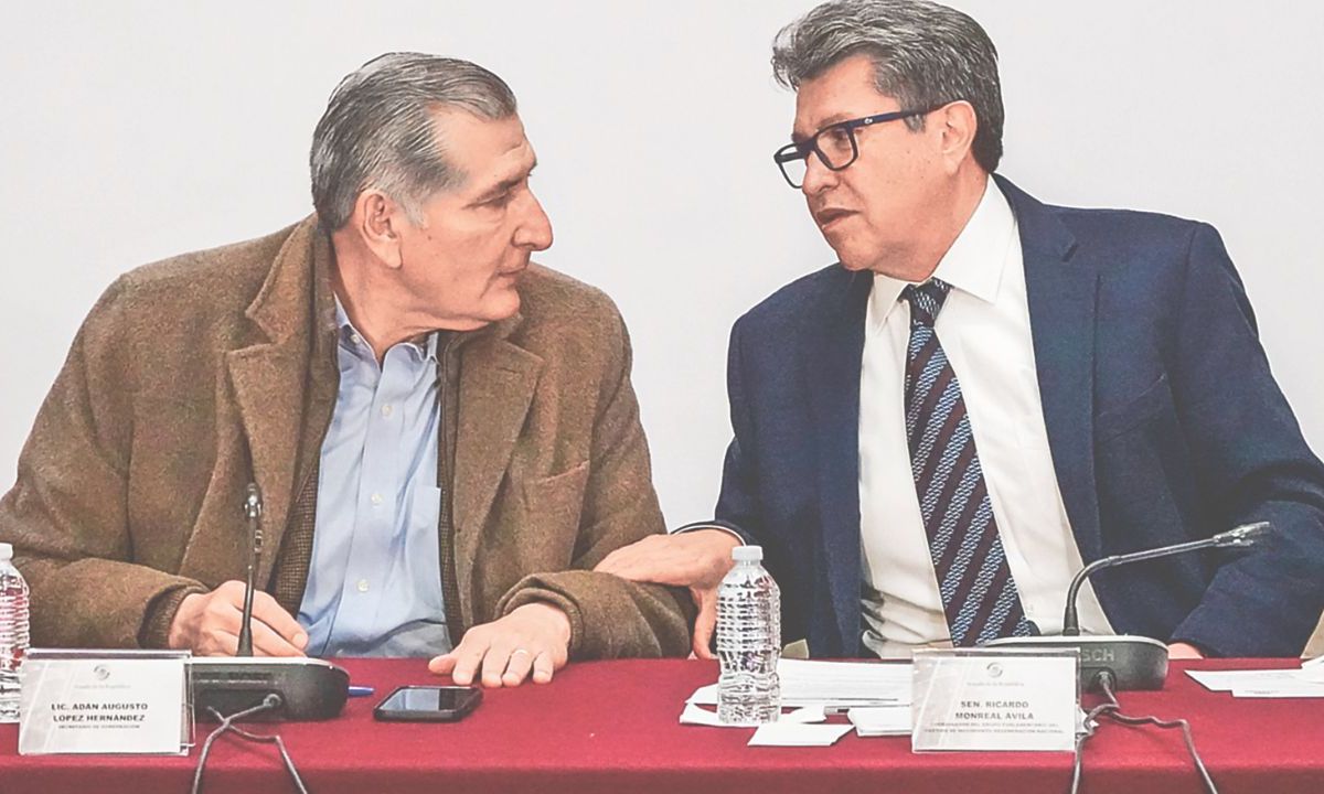 Adán Augusto López y Ricardo Monreal, coordinadores de Morena en las Cámaras, entraron en una etapa de confrontación abierta.