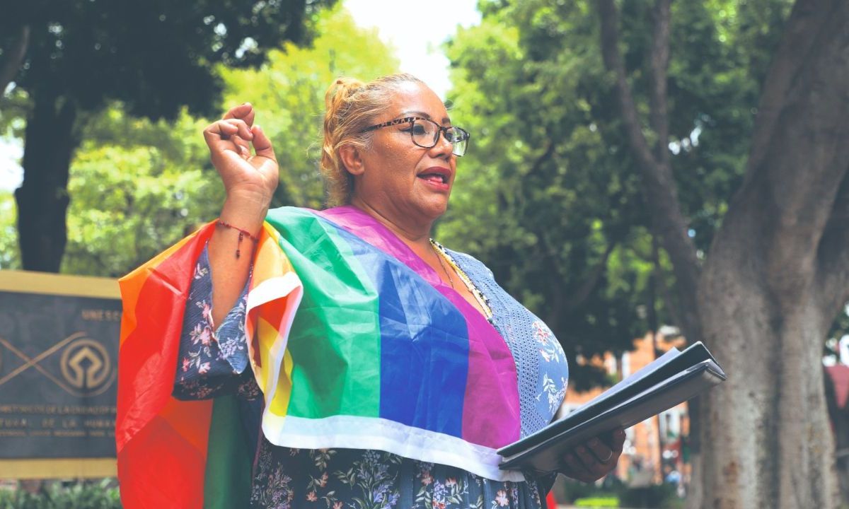 HISTÓRICO. Chumacero Rodríguez, activista y defensora de los derechos de la comunidad LGBT+.