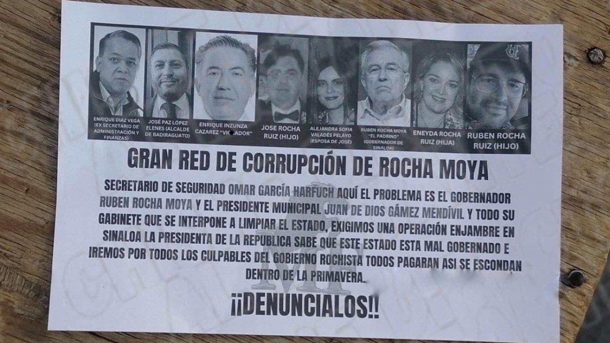 Caen volantes de avioneta por corrupción de Rocha Moya