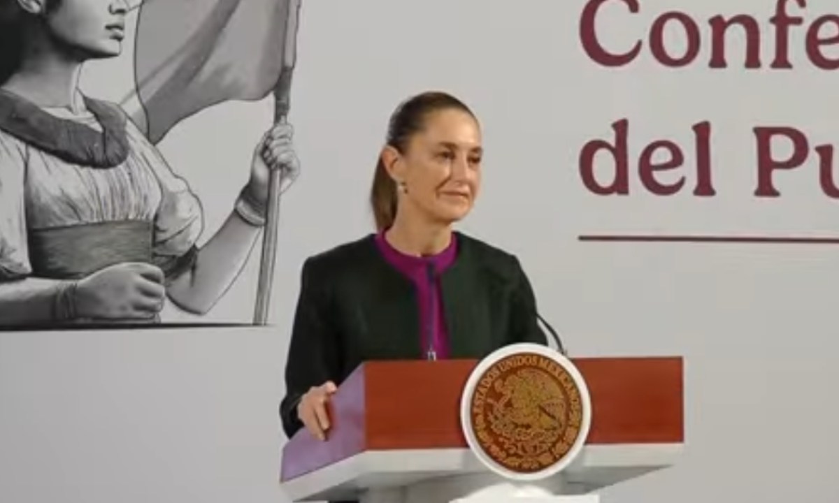 Foto: Captura de pantalla/ Celebra Sheinbaum la inclusión de presidenta con a