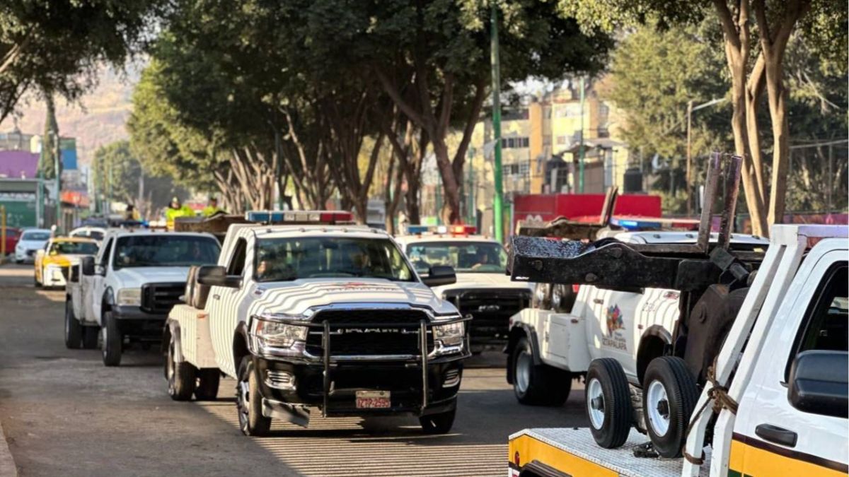 Operativo policiaco en la demarcación Iztapalapa