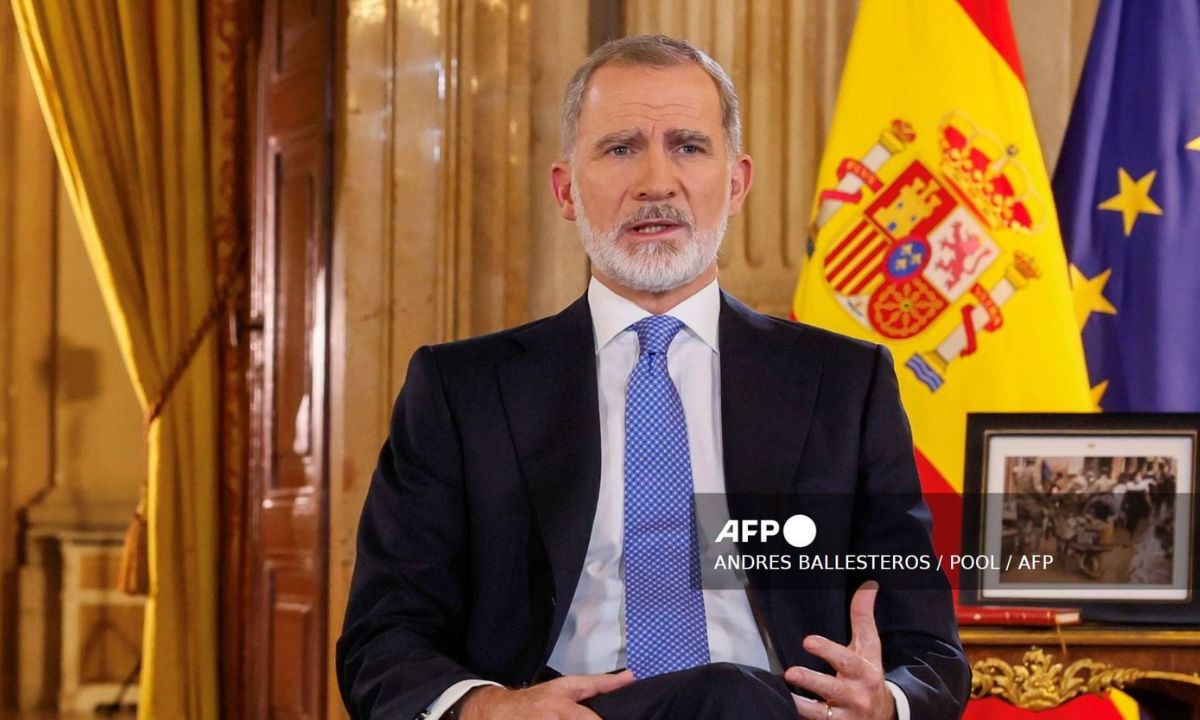 El rey Felipe VI de España dedicó una buena parte de su mensaje navideño este martes a los damnificados por las inundaciones.