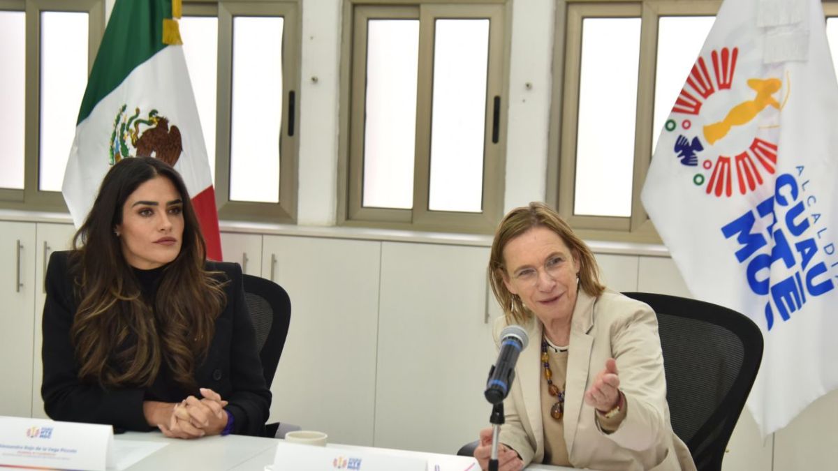 Rojo de la Vega, alcaldesa de Cuauhtémoc, sostuvo un encuentro con la embajadora de Francia en México, Delphine Borione.