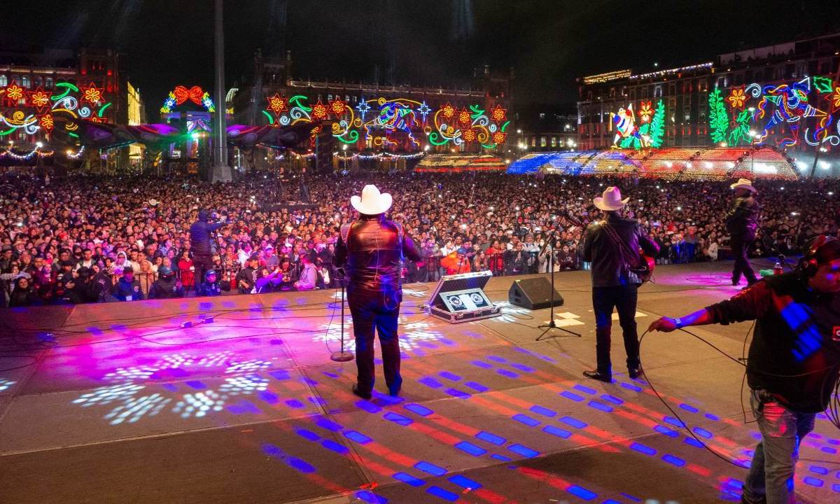 La presentación de la agrupación de música norteña se dio en el marco de las actividades de la Verbena Navideña 2024.