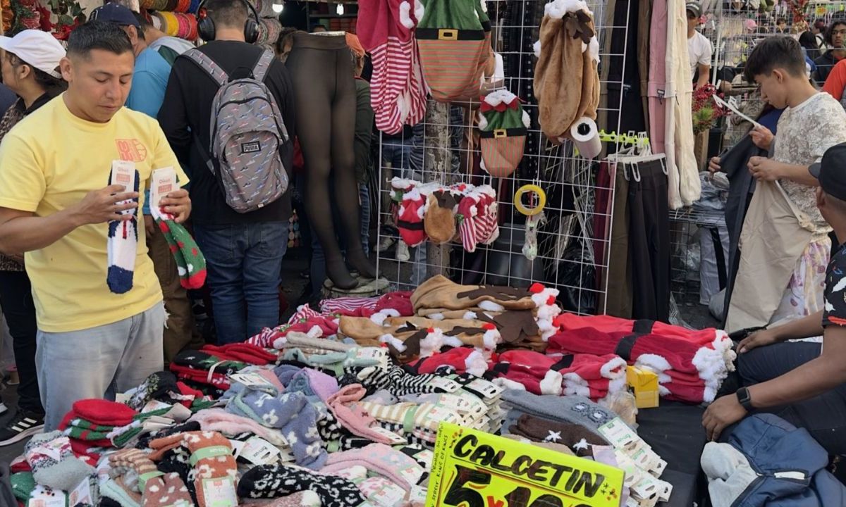 Comerciantes en el Centro Histórico de la CDMX