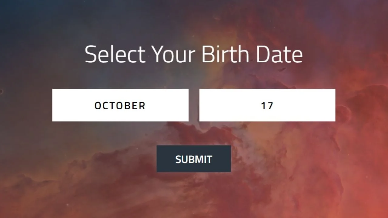 ¿Te has preguntado cómo se veía el cielo en tu cumpleaños? Ahora lo puedes descubrir gracias a esta página de la NASA.