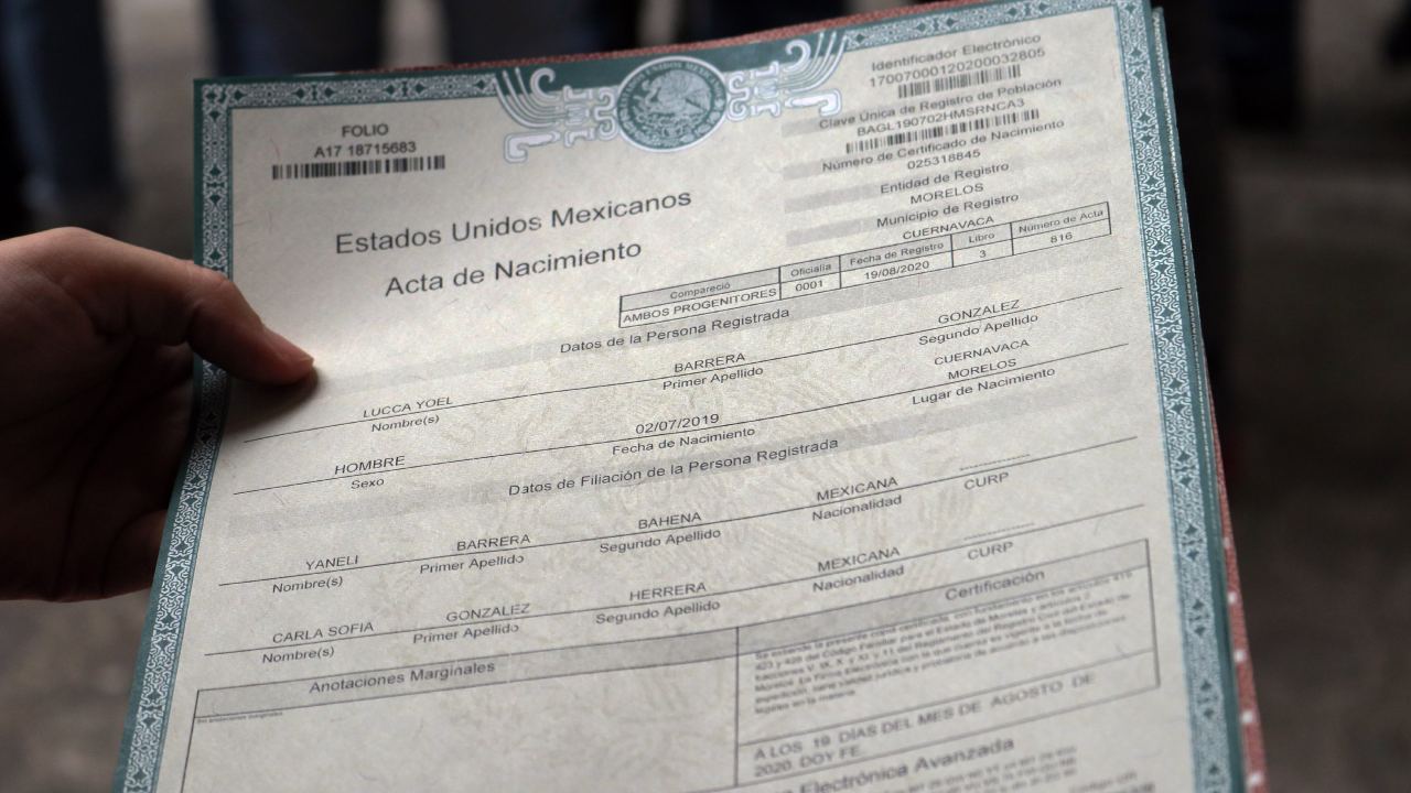 El acta de nacimiento es un documento que se te pide de manera regular para un trámite importante.