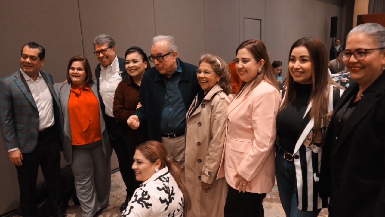Foto: Captura de pantalla/ Ricardo Monreal Ávila, los legisladores federales de esta fracción parlamentaria de Baja California, Baja California Sur, Sonora y Sinaloa